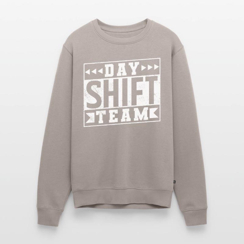 Day Shift Team Shift Work Shift Work Men's Premium Organic Jumper