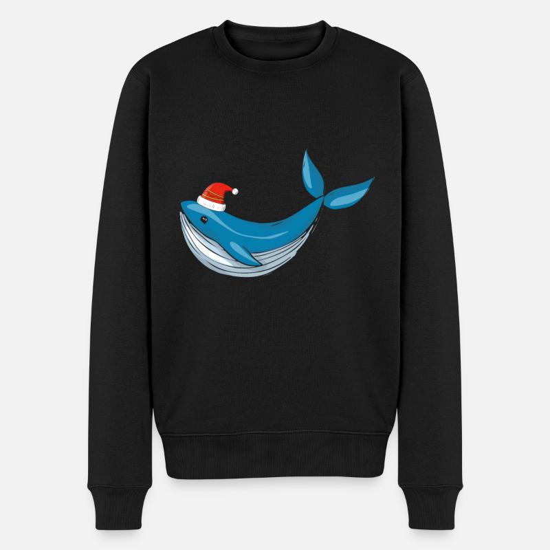 Ugly Christmas Wal - Männer Premium Bio Pullover - Schwarz