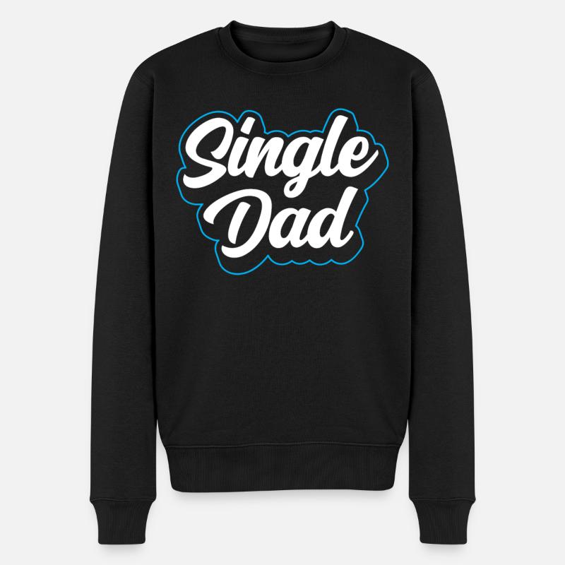 Père célibataire Papa monoparental Papa - Pull Premium bio Homme - noir
