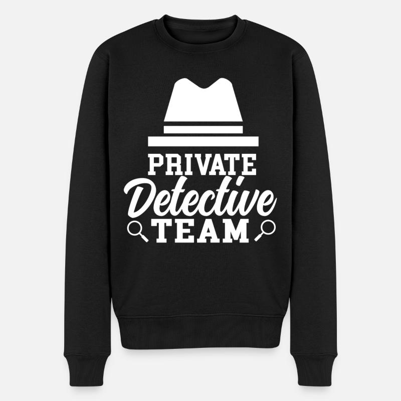 Privatdetektiv Team Privatdetektei Privat - Männer Premium Bio Pullover - Schwarz
