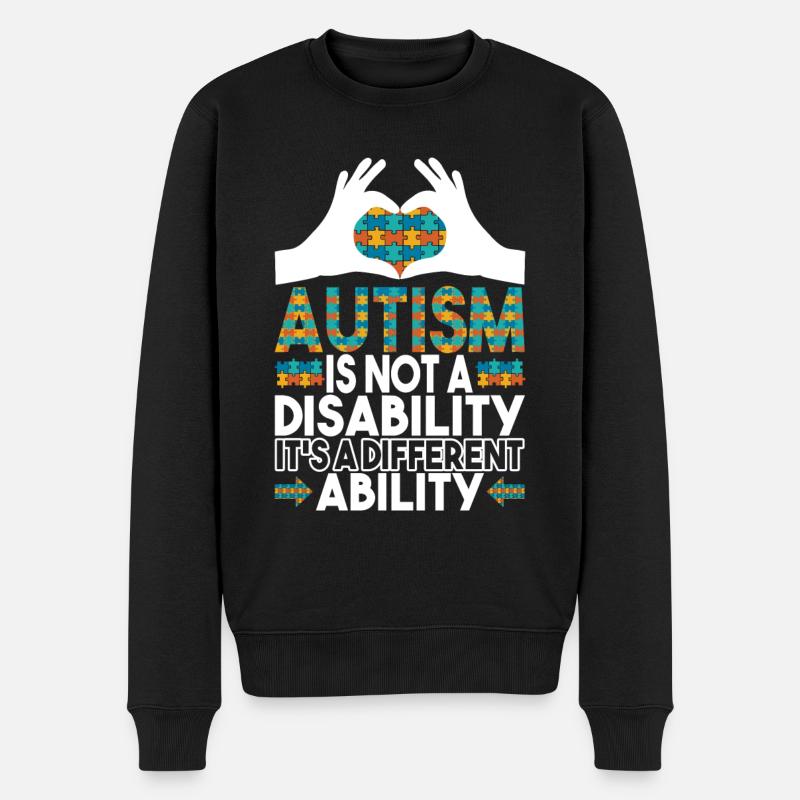 Autisme autistique Autiste - Pull Premium bio Homme - noir