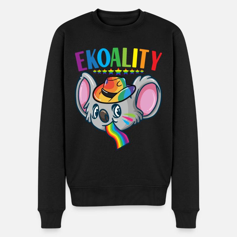 Fierté gaie LGBTQ - Pull Premium bio Homme - noir