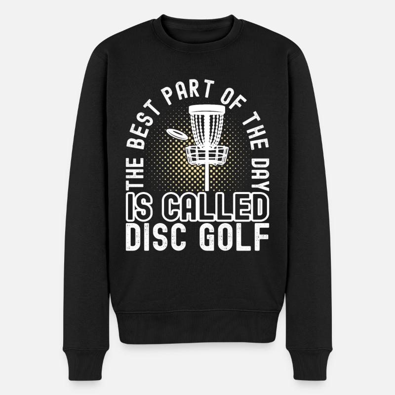 Disc Golf Disc Golfer - Männer Premium Bio Pullover - Schwarz