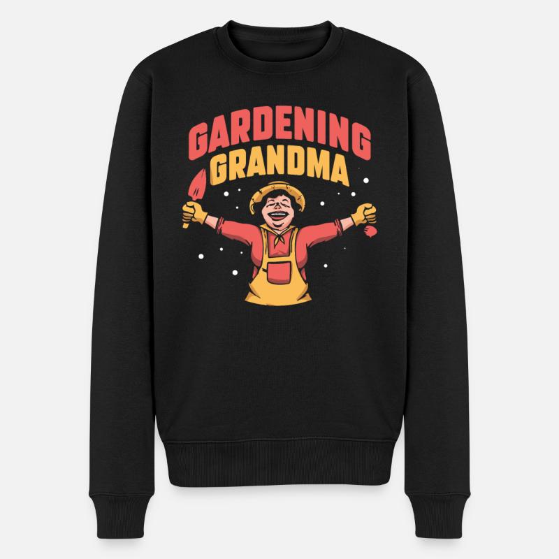 Jardinage Grand-mère Grand-mère Jardinier - Pull Premium bio Homme - noir