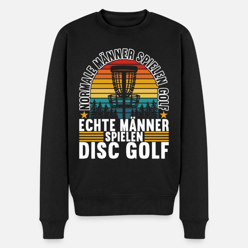 Disc Golf Disc Golfer - Männer Premium Bio Pullover - Schwarz