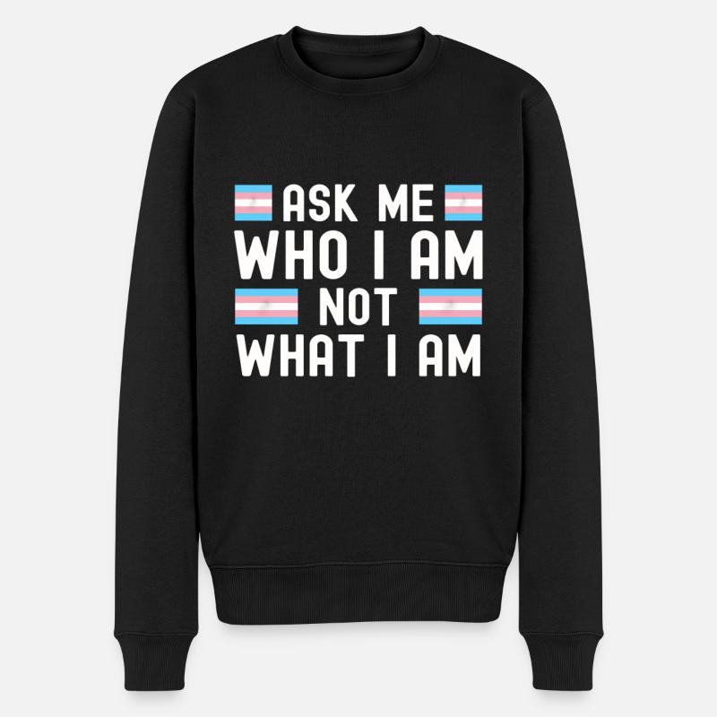 Transgender - Männer Premium Bio Pullover - Schwarz