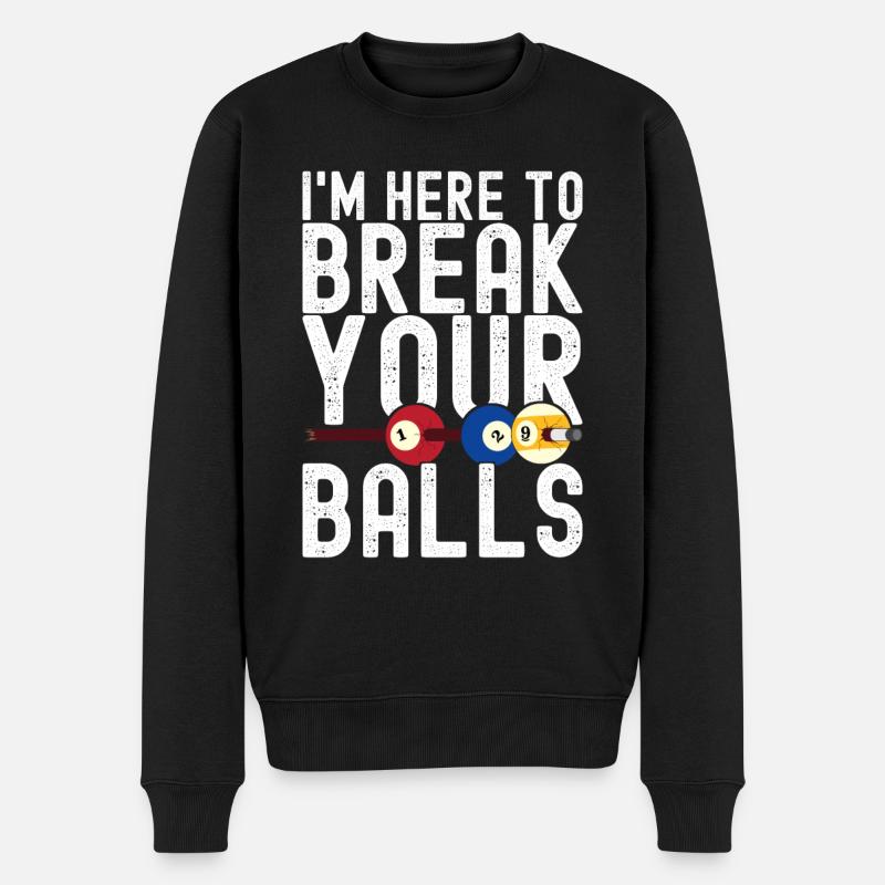 Pool Billiards Billiards Pool Table - Men's Premium Organic Jumper - black