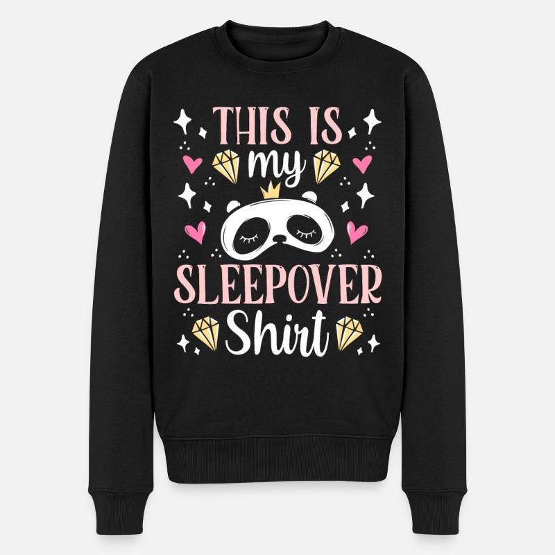 C’est mon Sleepover Shirt Party Stay - Pull Premium bio Homme - noir