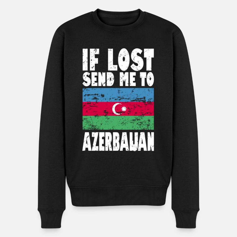Drapeau de l’Azerbaïdjan - Pull Premium bio Homme - noir