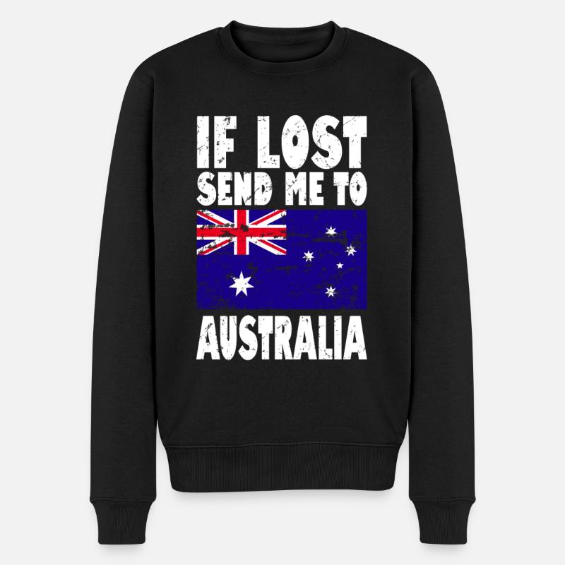 Drapeau de l’Australie - Pull Premium bio Homme - noir