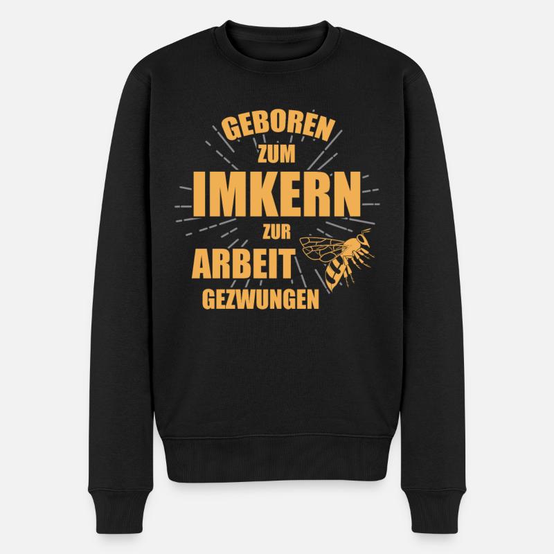 Imker Bienen - Männer Premium Bio Pullover - Schwarz
