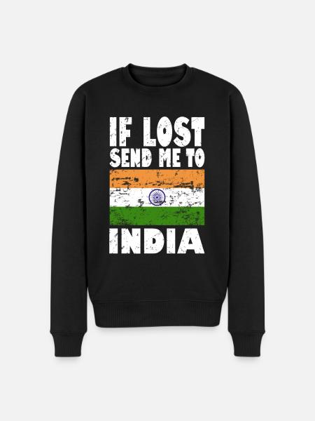 Drapeau de l’Inde - Pull Premium bio Homme - noir