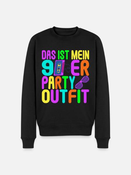 90s Party 90s - Men's Premium Organic Jumper - black