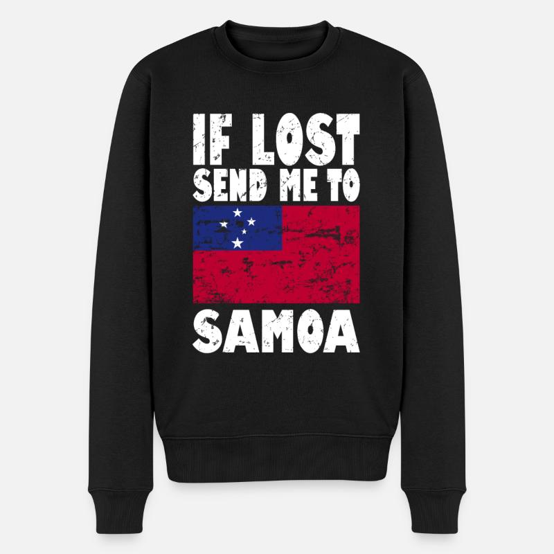 Drapeau des Samoa - Pull Premium bio Homme - noir