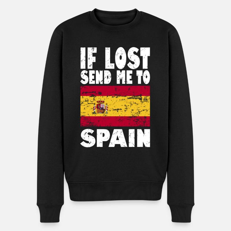 Drapeau de l’Espagne - Pull Premium bio Homme - noir