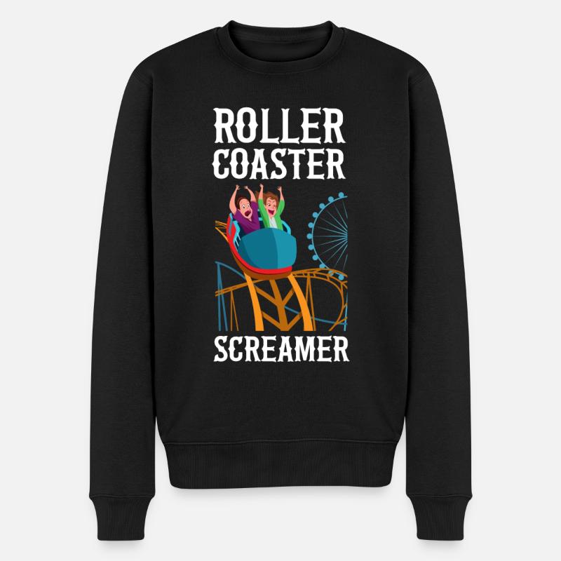 Roller Coaster Roller Coaster - Men's Premium Organic Jumper - black