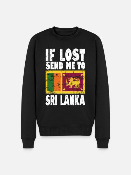 Drapeau du Sri Lanka - Pull Premium bio Homme - noir
