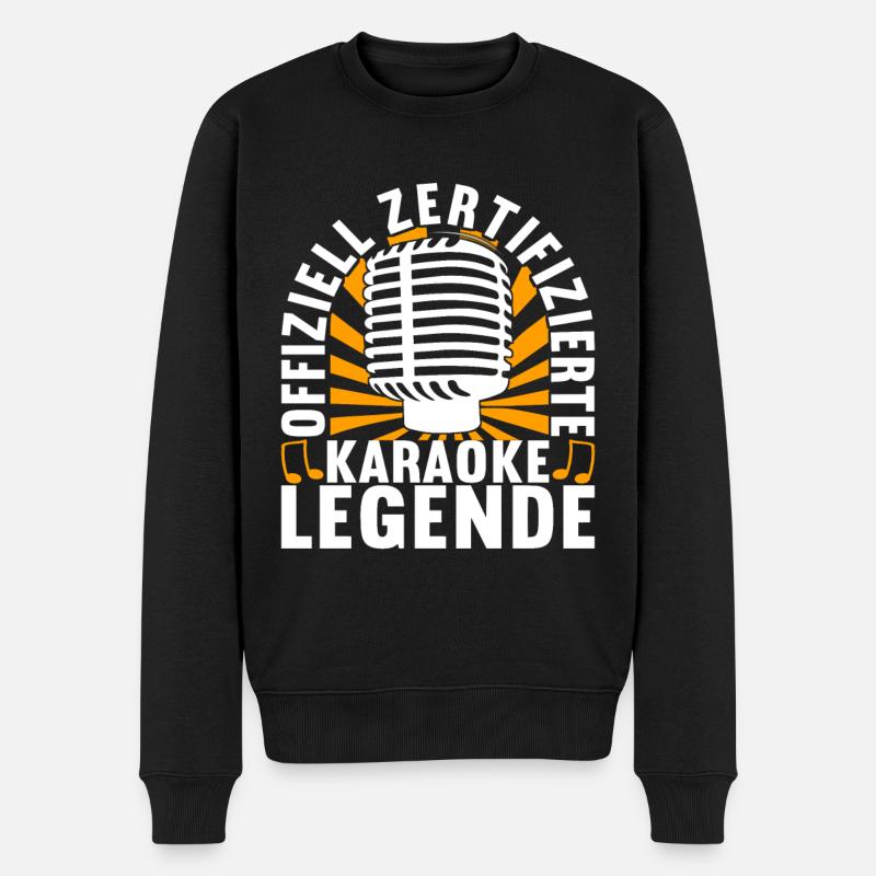 Karaoke Karaokeabend - Männer Premium Bio Pullover - Schwarz