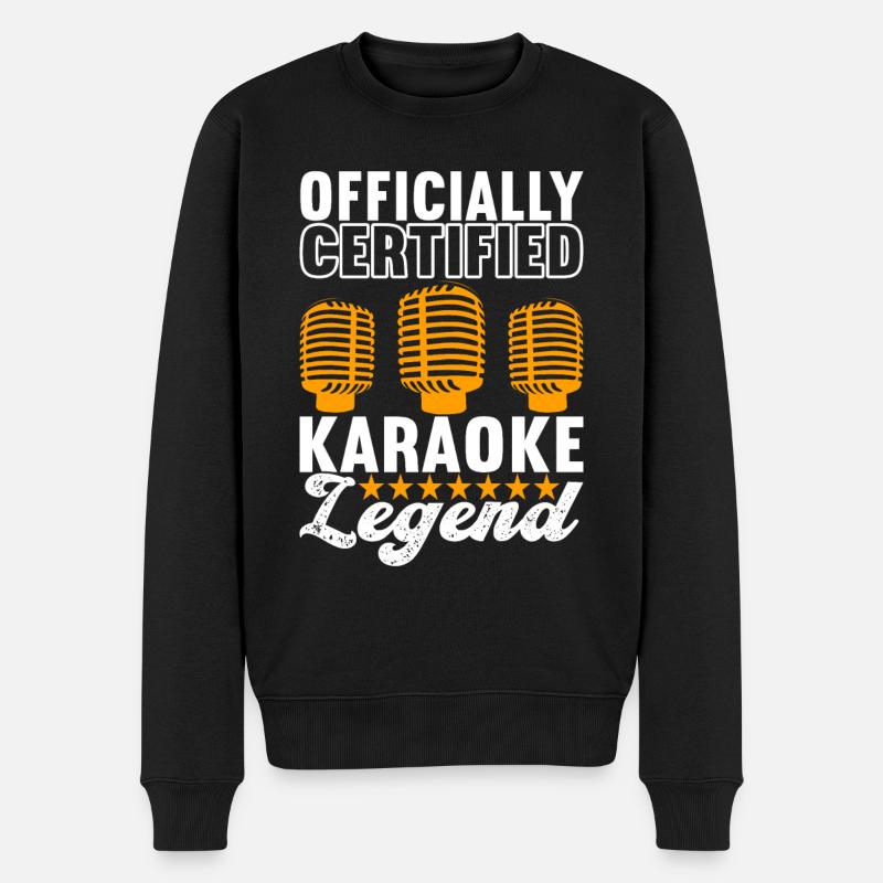 Karaoke Karaokeabend - Männer Premium Bio Pullover - Schwarz