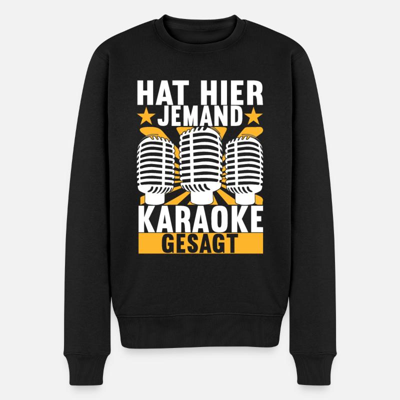 Karaoke Karaokeabend - Männer Premium Bio Pullover - Schwarz