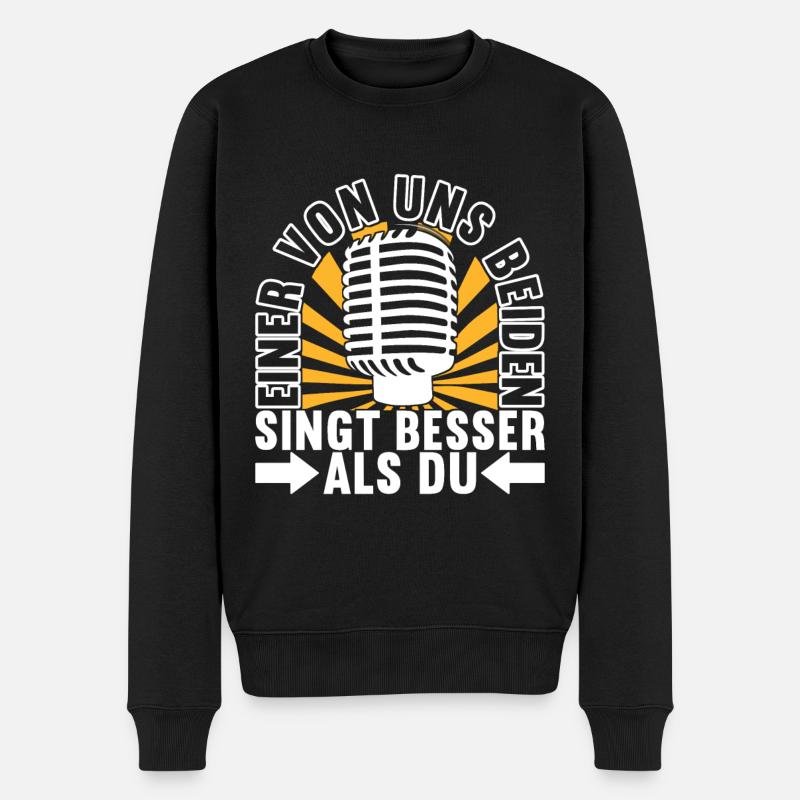 Karaoke Karaokeabend - Männer Premium Bio Pullover - Schwarz