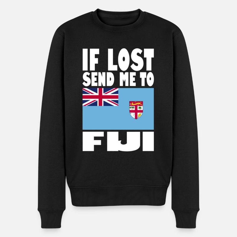 Drapeau des Fidji - Pull Premium bio Homme - noir