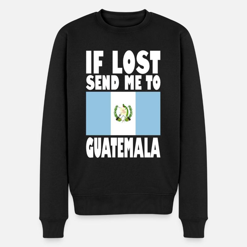 Drapeau du Guatemala - Pull Premium bio Homme - noir