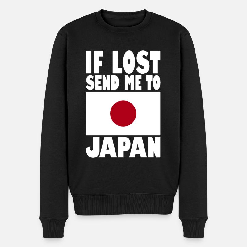 Drapeau du Japon - Pull Premium bio Homme - noir