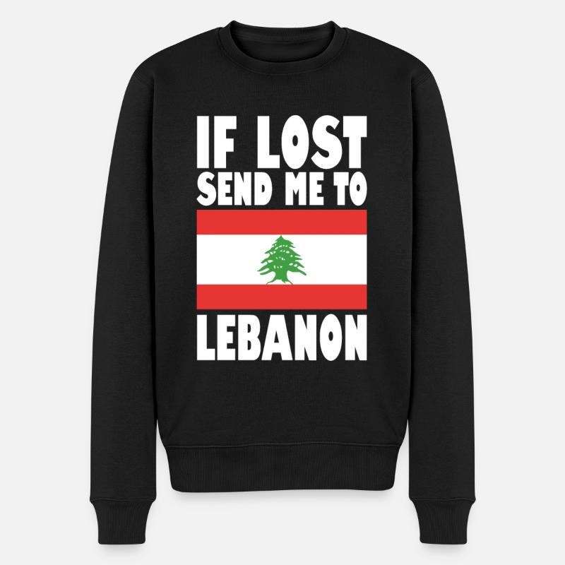 Drapeau du Liban - Pull Premium bio Homme - noir