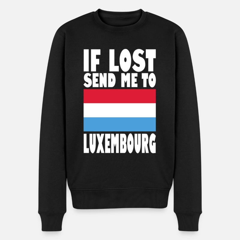 Drapeau luxembourgeois - Pull Premium bio Homme - noir