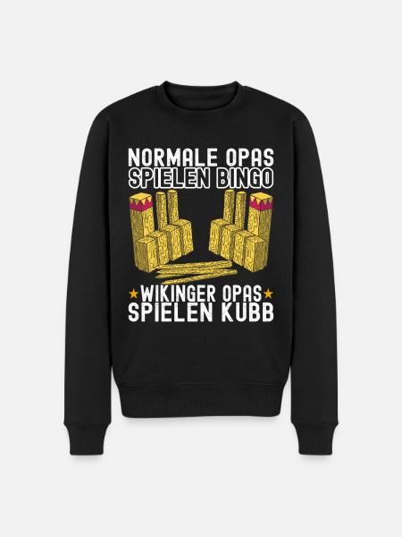 Kubb Wikinger Schach - Männer Premium Bio Pullover - Schwarz