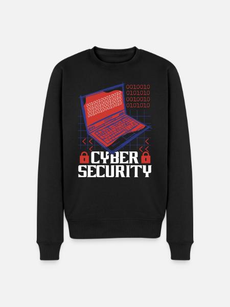 Cybersäkerhet Hacka IT-säkerhet Cybersäkerhet - Ekologisk premiumtröja herr - svart