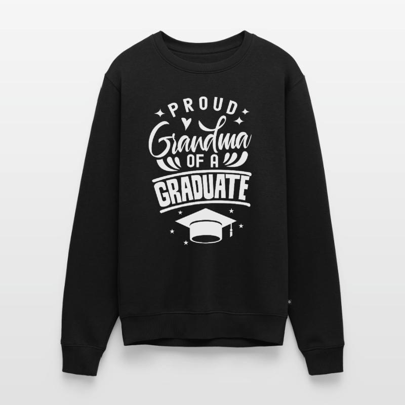 Stolze Großmutter Eines Absolventen Absolvent Männer Premium Bio Pullover
