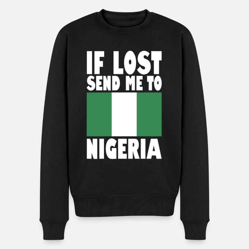 Drapeau du Nigeria - Pull Premium bio Homme - noir