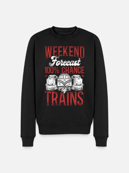 Freight Diesel Train Driver - Men's Premium Organic Jumper - black