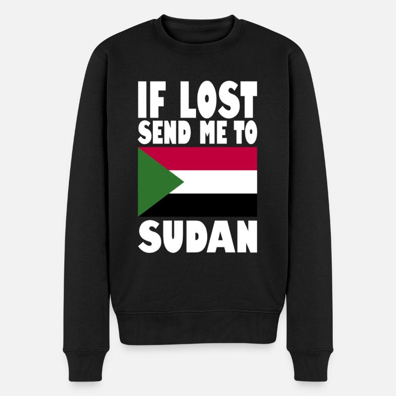 Drapeau du Soudan - Pull Premium bio Homme - noir