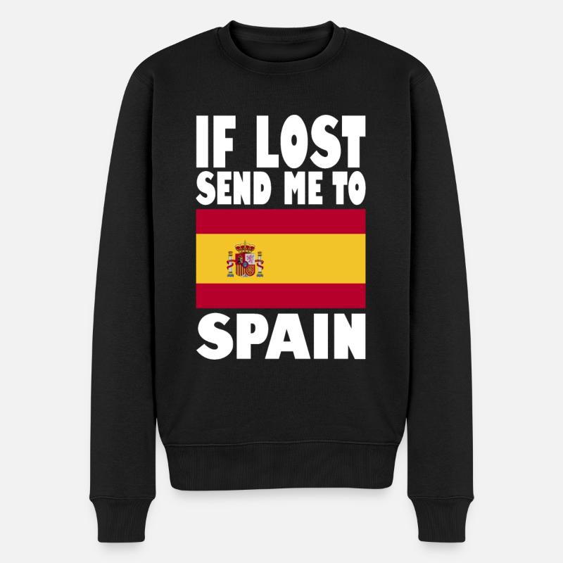 Drapeau de l’Espagne - Pull Premium bio Homme - noir