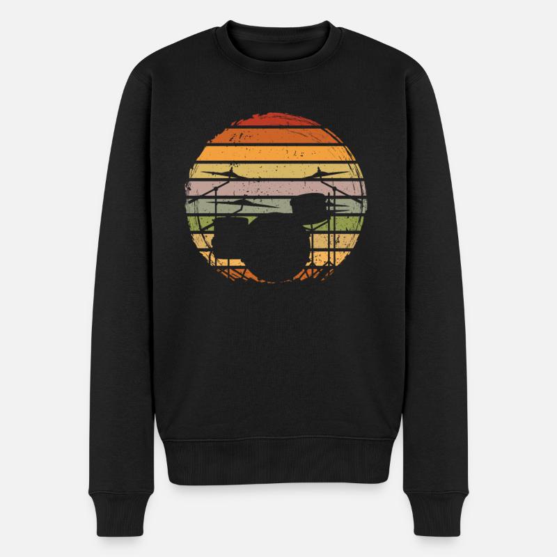 Schlagzeuger Batteur - Pull Premium bio Homme - noir