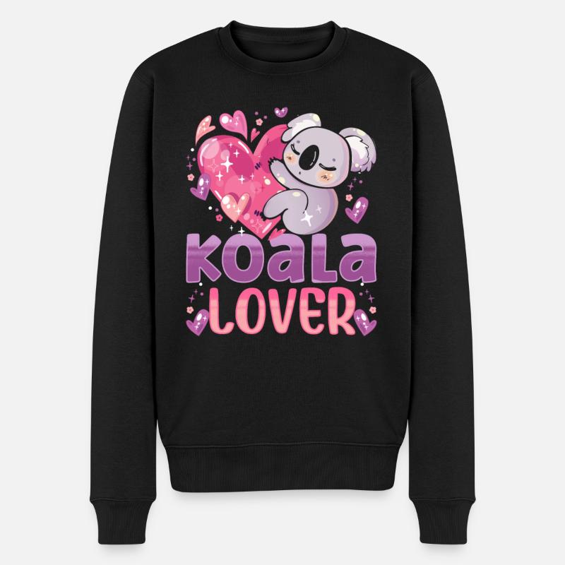 Koala Lover Koalas Koala Bear Mignon Animal - Pull Premium bio Homme - noir