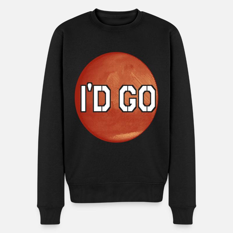 Planète Mars - Pull Premium bio Homme - noir