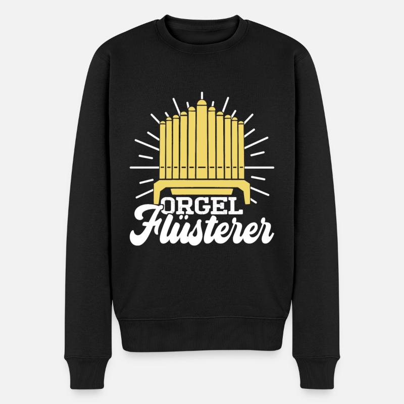 Orgel Organist - Männer Premium Bio Pullover - Schwarz