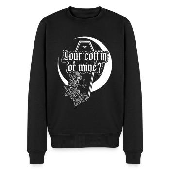 Votre cercueil ou le mien? - Pull Premium bio Homme - noir - Devant - Nico (187cm)