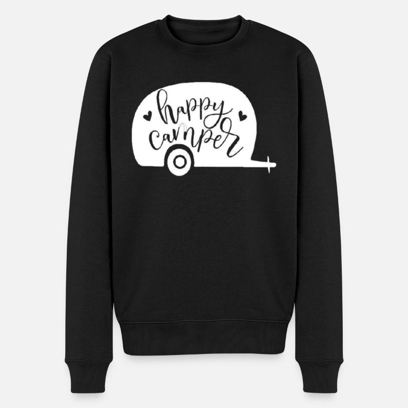 Campeurs heureux - Pull Premium bio Homme - noir