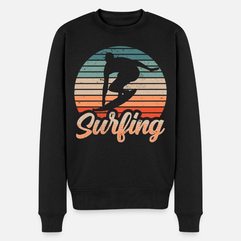 Surf Surf Surfer Surfboard - Pull Premium bio Homme - noir