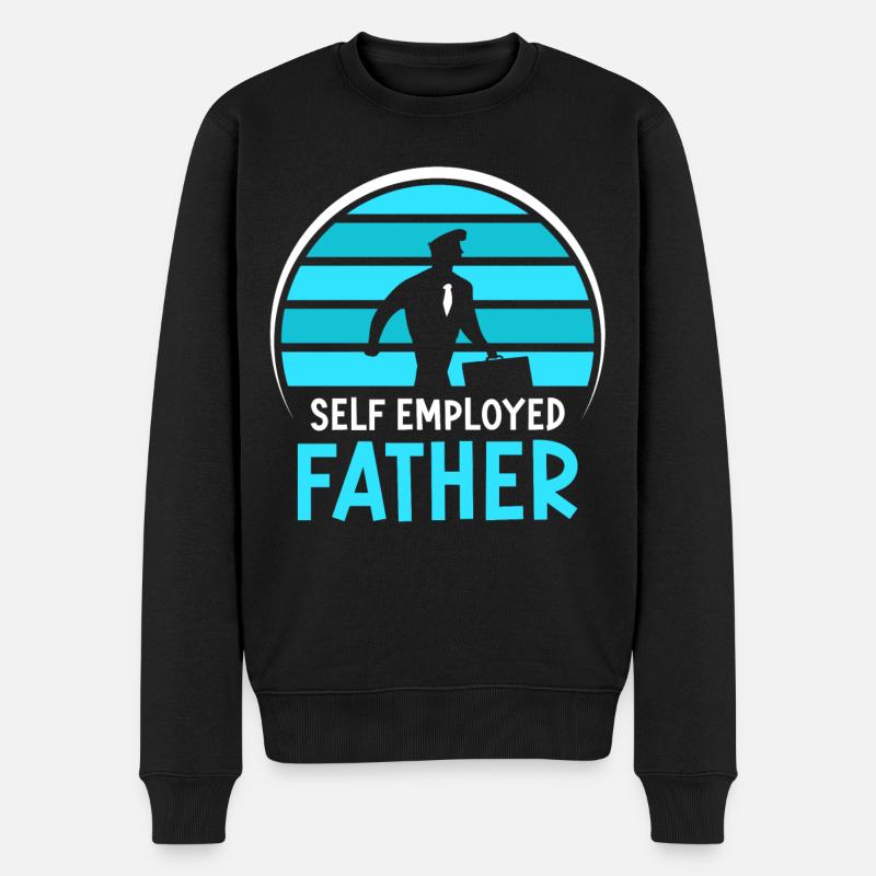 Père indépendant Pigiste Indépendant - Pull Premium bio Homme - noir