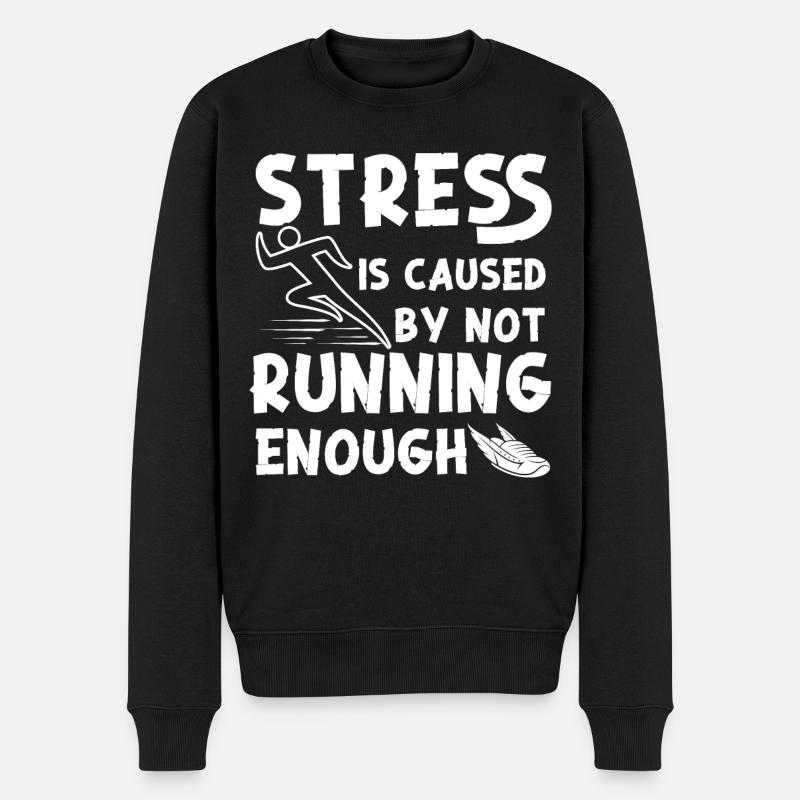 Running Runner Semi-Marathon - Pull Premium bio Homme - noir