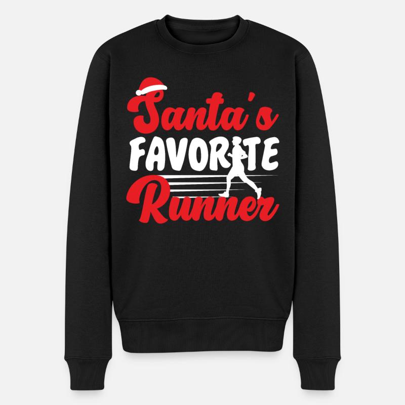 Running Runner Semi-Marathon - Pull Premium bio Homme - noir