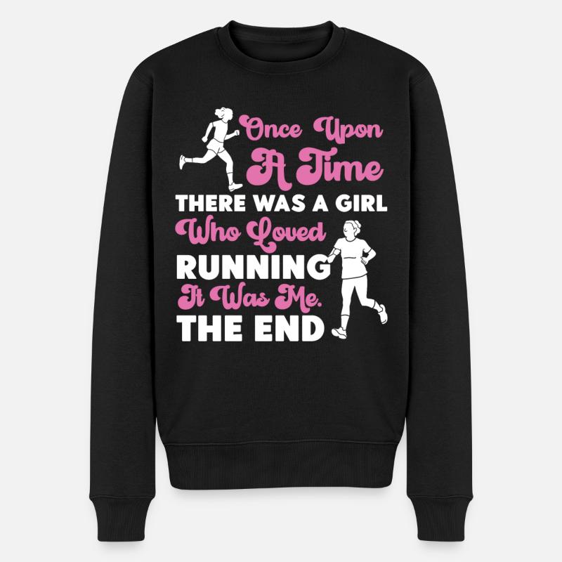 Running Runner Semi-Marathon Fille - Pull Premium bio Homme - noir