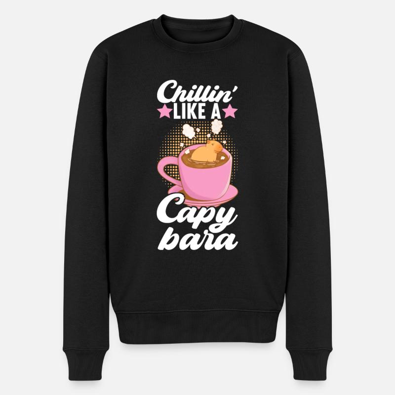 Capybara Wasserschwein - Pull Premium bio Homme - noir