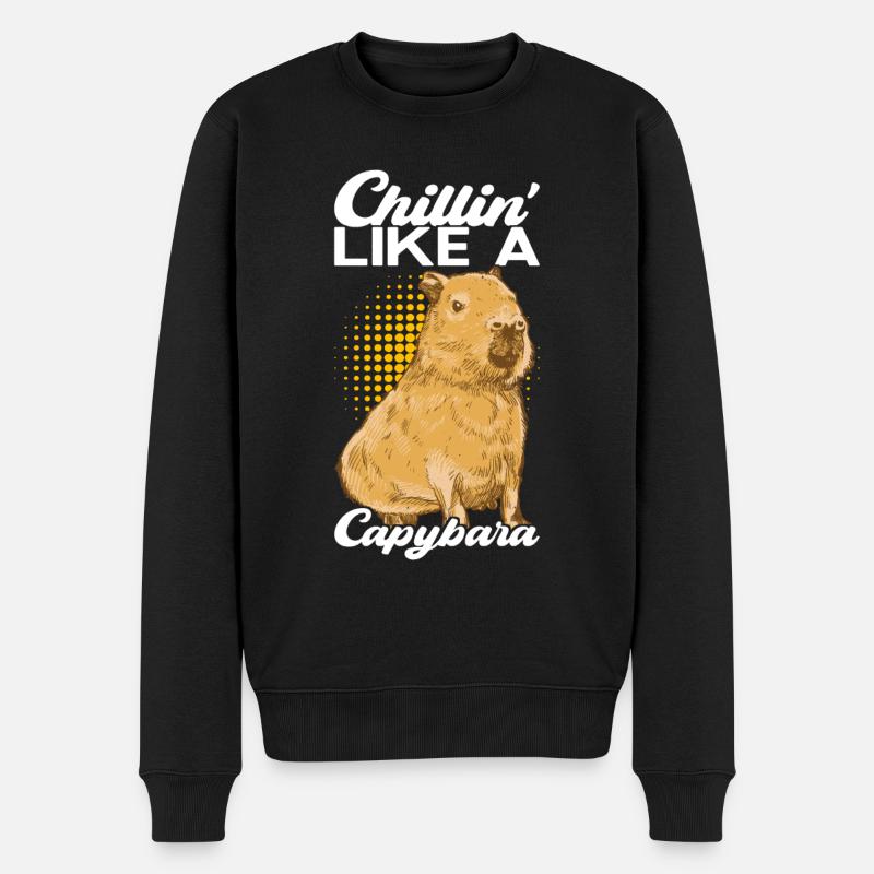Capybara Wasserschwein - Pull Premium bio Homme - noir